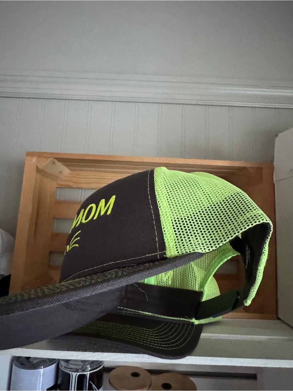 CATMOM Embroidered Cat Mom trucker hat